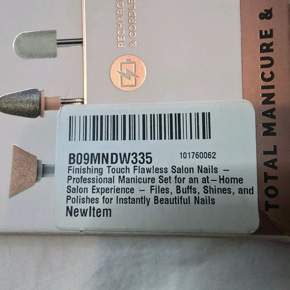 Finishing Touch Flawless Salon Nails Manicure/Pedicure Tools Pink NEW IN BOX